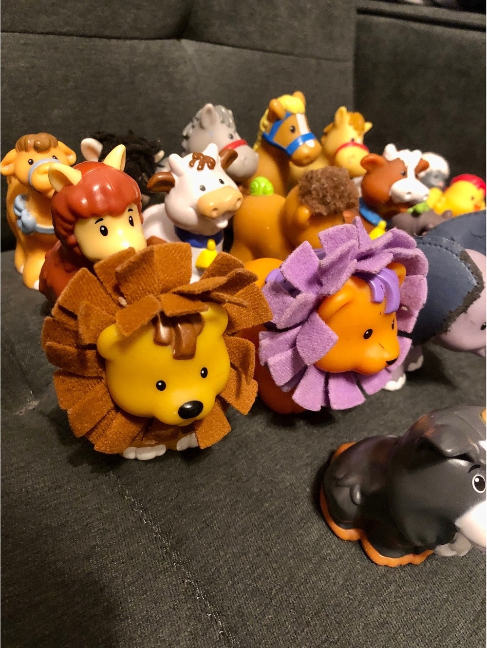Fisher Price Little People 21 Animals Lot No Duplicates Sensory Play Texture - Picture 4 of 9